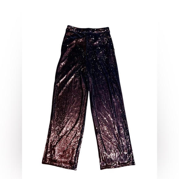 Express Sequin Wide-Leg Pants – Size 6R - Picture 2 of 5